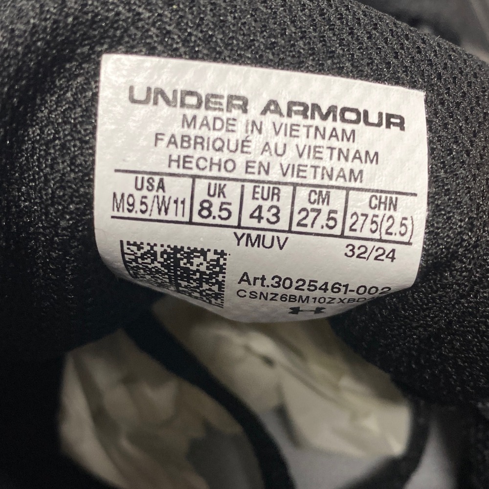 Under Armour Kick Sprint 3 Mens 9.5 Black Like New Track Spikes 3025461-002 - Picture 2 of 15